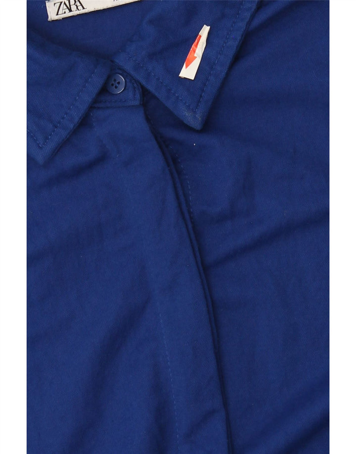 Rochie cămașă pentru femei Zara UK 14 Medium Blue