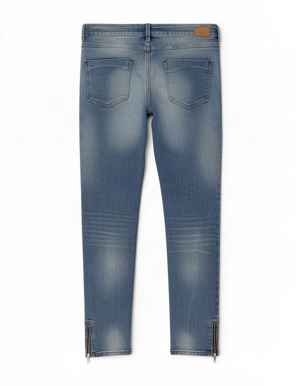 Blugi skinny dama Zara EU 38 Mici L28 L28 Bumbac albastru