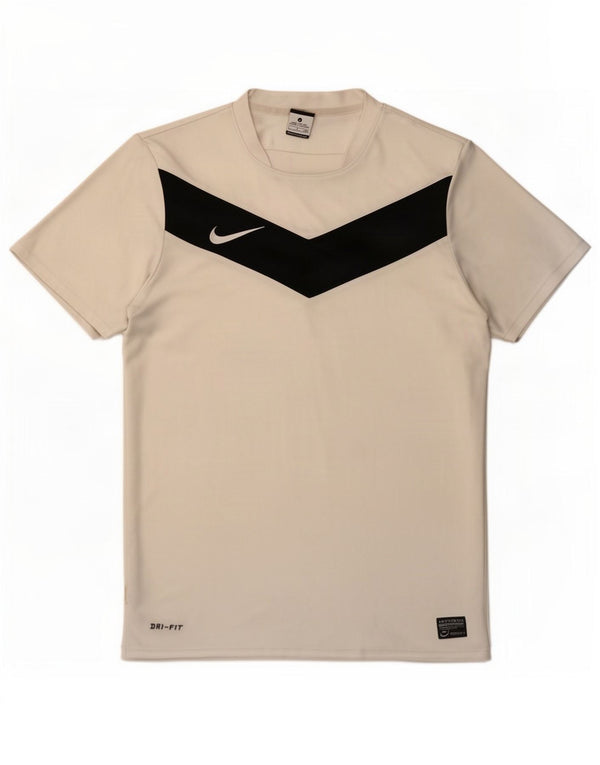Tricou Nike Dri Fit pentru bărbați Top mic, alb, bloc de culoare