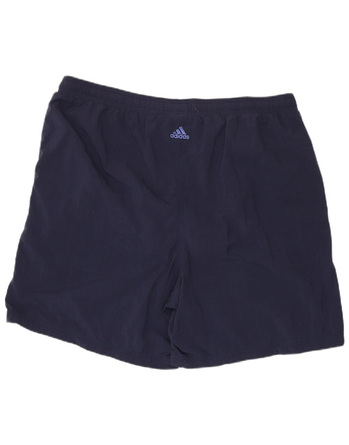 Pantaloni scurți sport pentru bărbați ADIDAS 2XL, poliester bleumarin