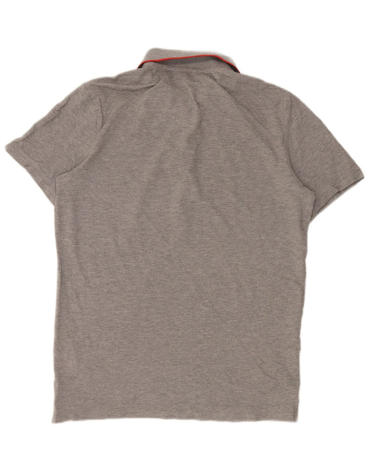 Cămașă polo pentru bărbați JACK & JONES, bumbac gri mare