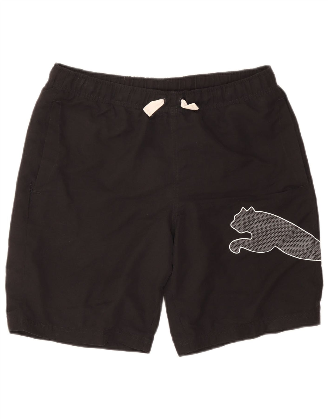 Pantaloni scurți sport grafic Puma pentru bărbați, mediu negru