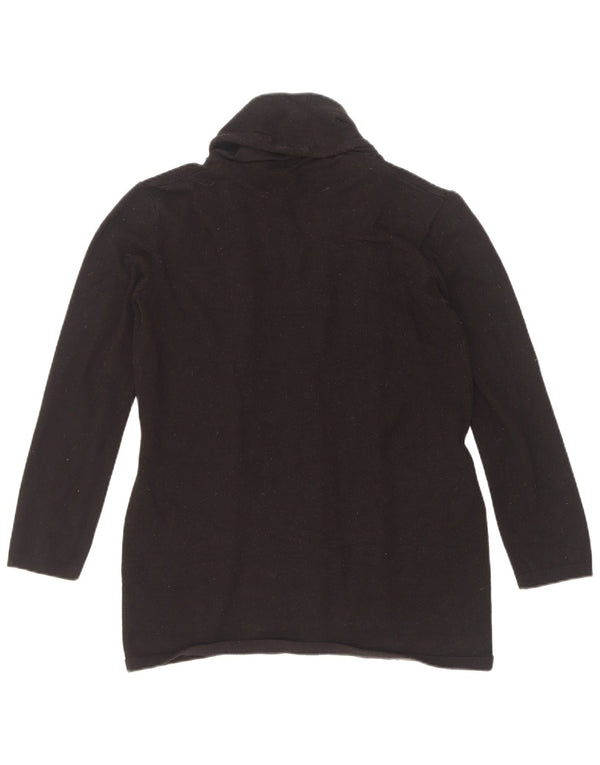 Pulover cardigan pentru femei Zara UK 12 Medium Black Viscose