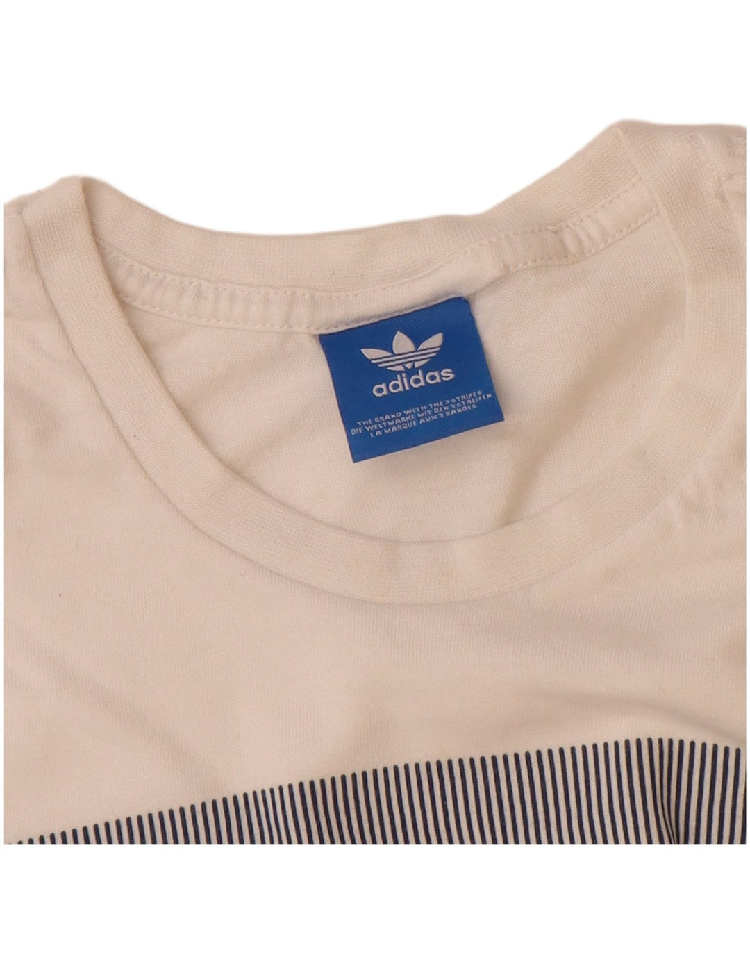 Tricou grafic ADIDAS pentru bărbați Top mic din bumbac alb
