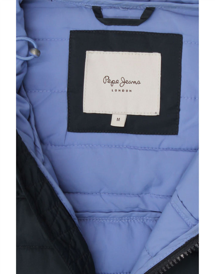Jachetă căptușită cu glugă pentru bărbați PEPE Jeans UK 38 Poliester mediu bleumarin