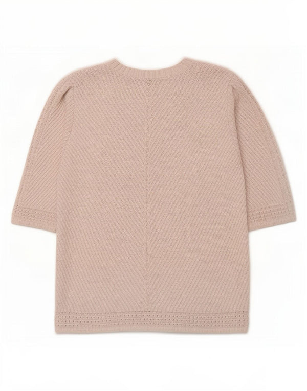 Pulover pentru femei Marks & Spencer cu gât de barcă UK 20 2XL Alb