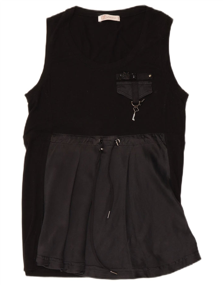 Bluză fără mâneci pentru femei IT 44 Medium Black Viscose