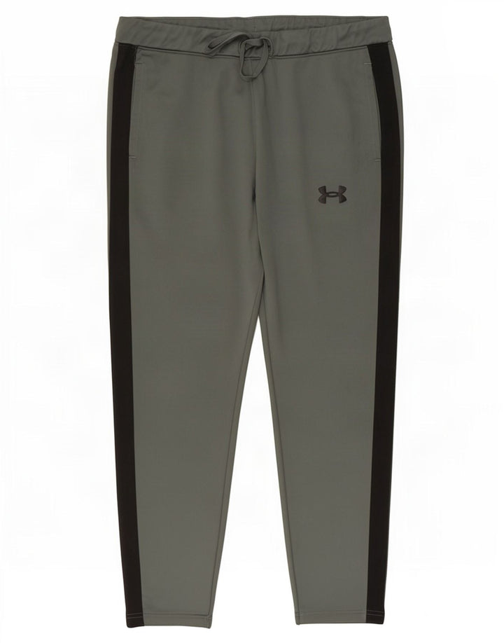 Pantaloni de trening pentru bărbați Under Armour XL, verde, poliester color bloc