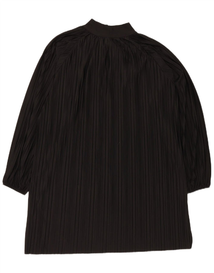 Rochie oversized cu cravată în față Zara pentru femei UK 14 Medium Black Dunge