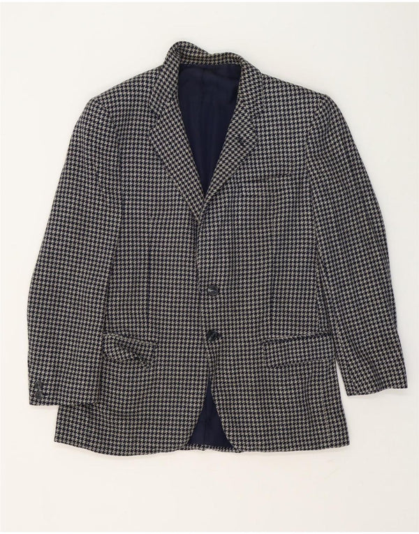 Blazer pentru bărbați W.Bill London, cu 2 nasturi, IT 48 Medium Gri Houndstooth