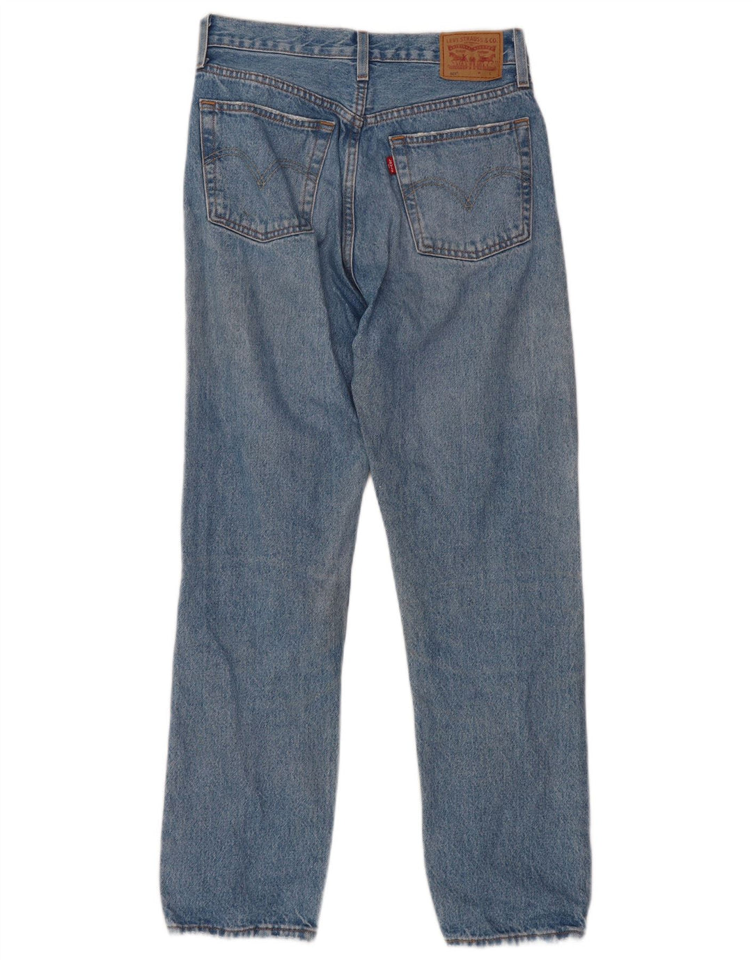 Blugi drepti pentru bărbați LEVI'S 501 W28 L30 Bumbac albastru