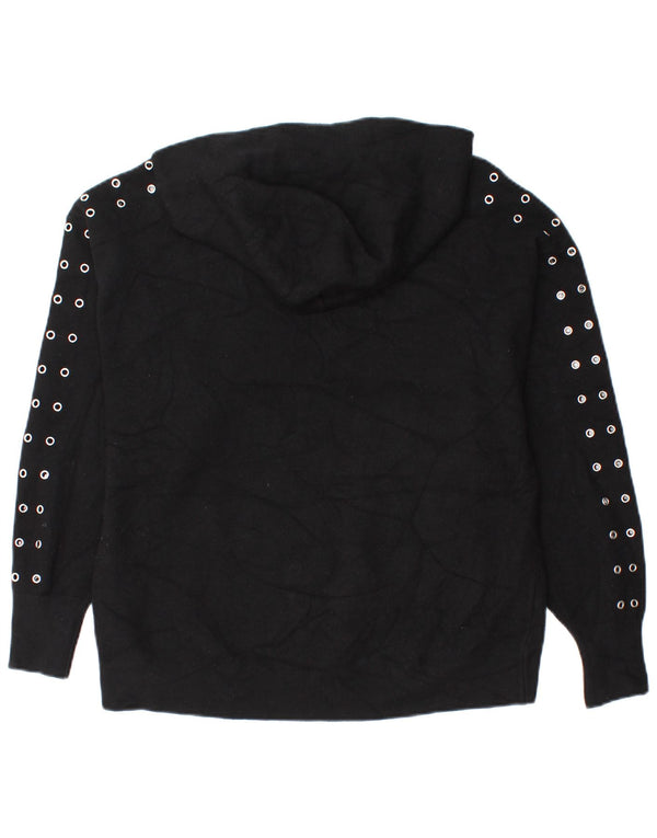 Pulover supradimensionat pentru femei Zara UK 10 mic, negru, viscoză