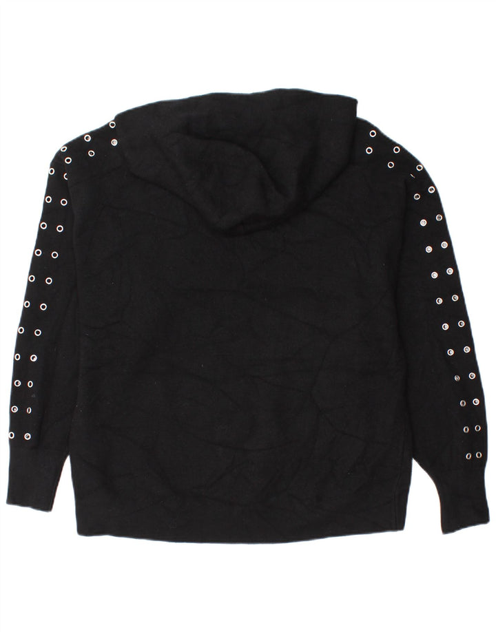 Pulover supradimensionat pentru femei Zara UK 10 mic, negru, viscoză