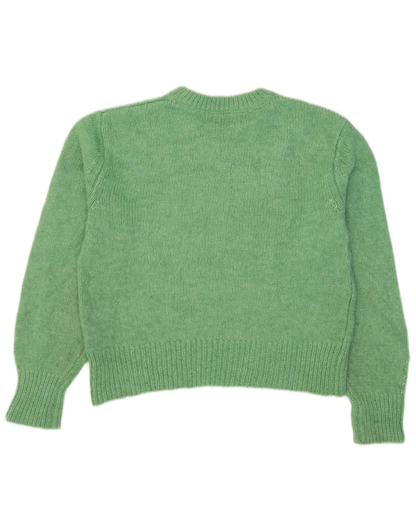 Pulover pentru femei Marks & Spencer Crop Crew Deck Pulover UK 10 Small Green