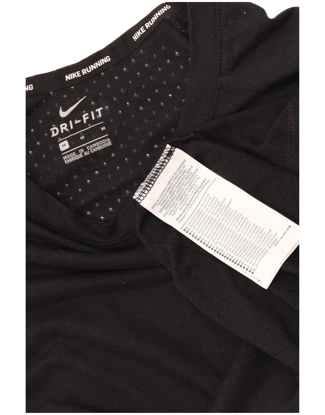 Tricou Nike Dri Fit pentru bărbați Top Mediu Negru Poliester
