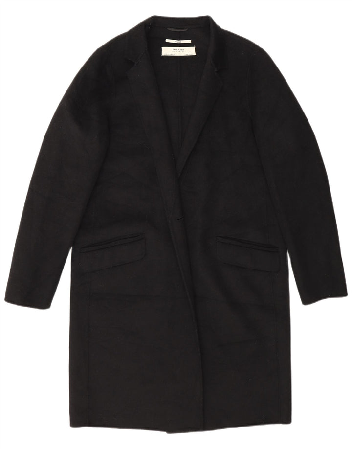 Zara pardesiu făcut manual pentru femei UK 14 Medium Black