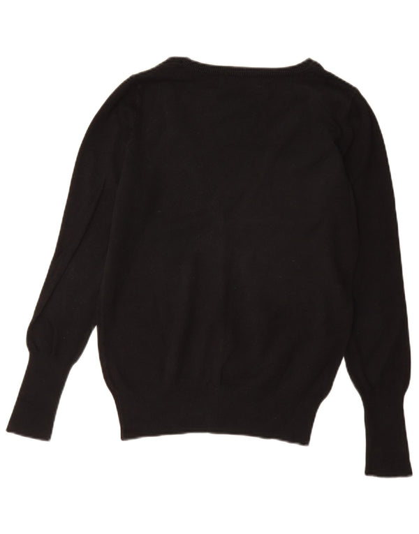 Pulover cardigan pentru femei Zara UK 12 bumbac mediu negru
