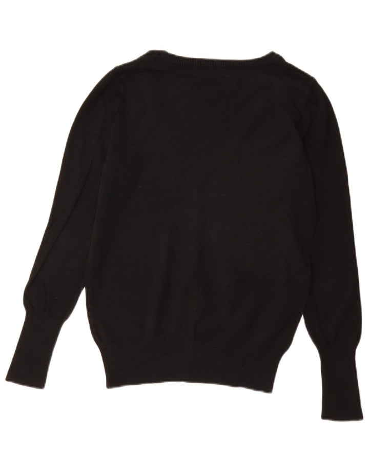 Pulover cardigan pentru femei Zara UK 12 bumbac mediu negru