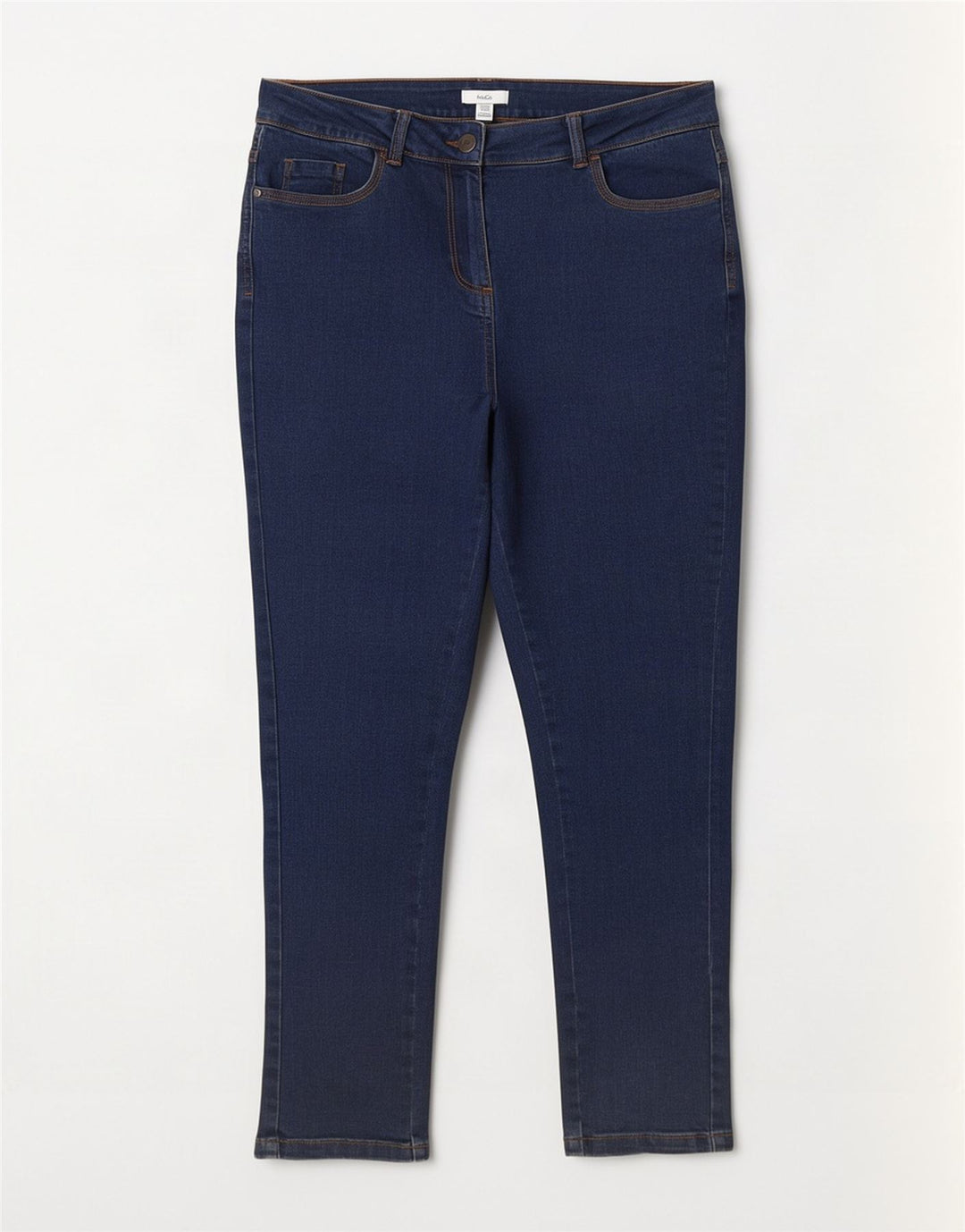 Blugi subțiri pentru femei M&Co UK 12 Medium L30 L28 Bumbac bleumarin