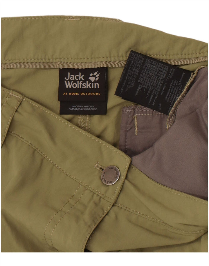 Bermude Jack Wolfskin pentru femei UK 10 Small W32 Kaki Poliamidă