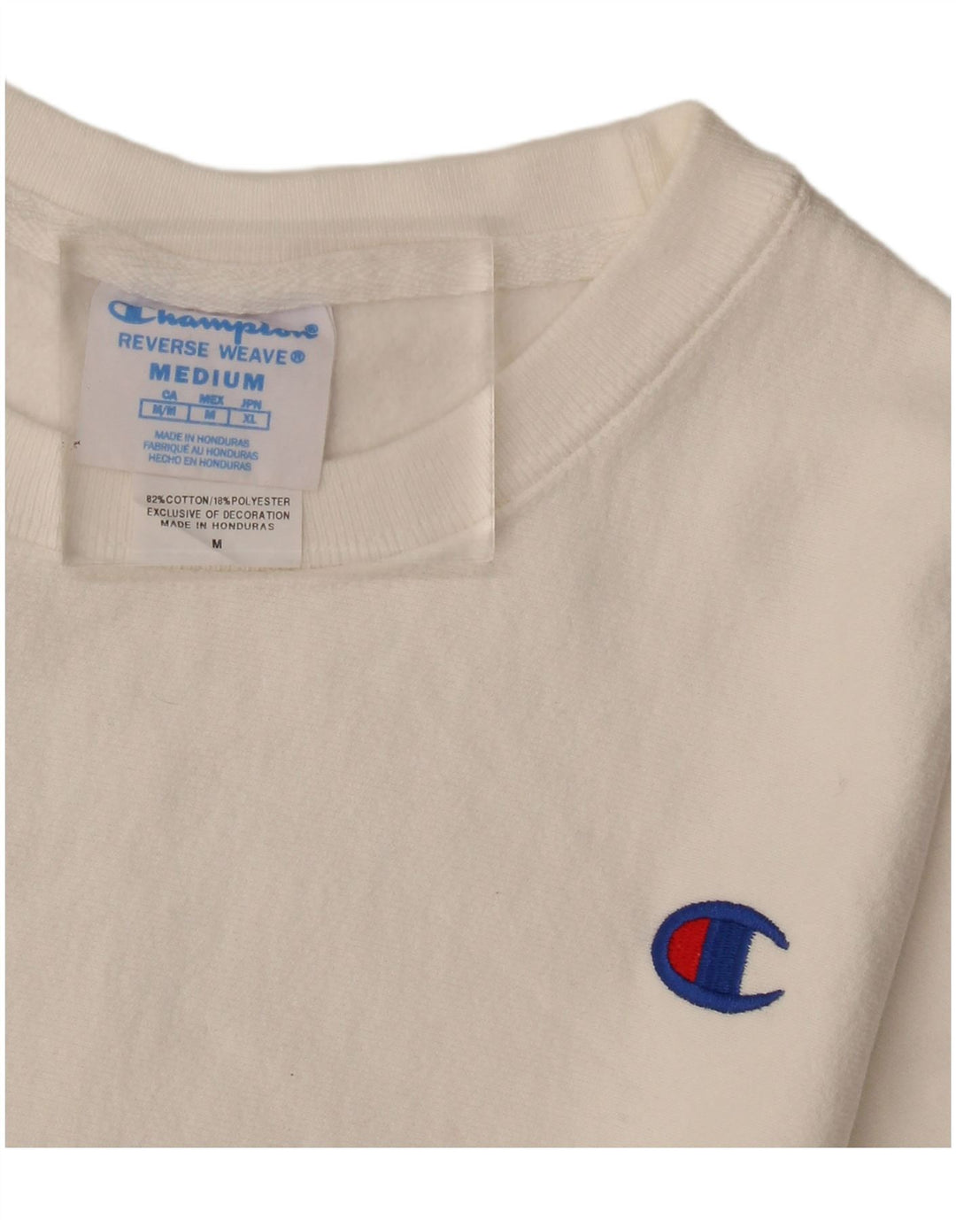 Pulover pentru femei Champion UK 14 Bumbac alb mediu