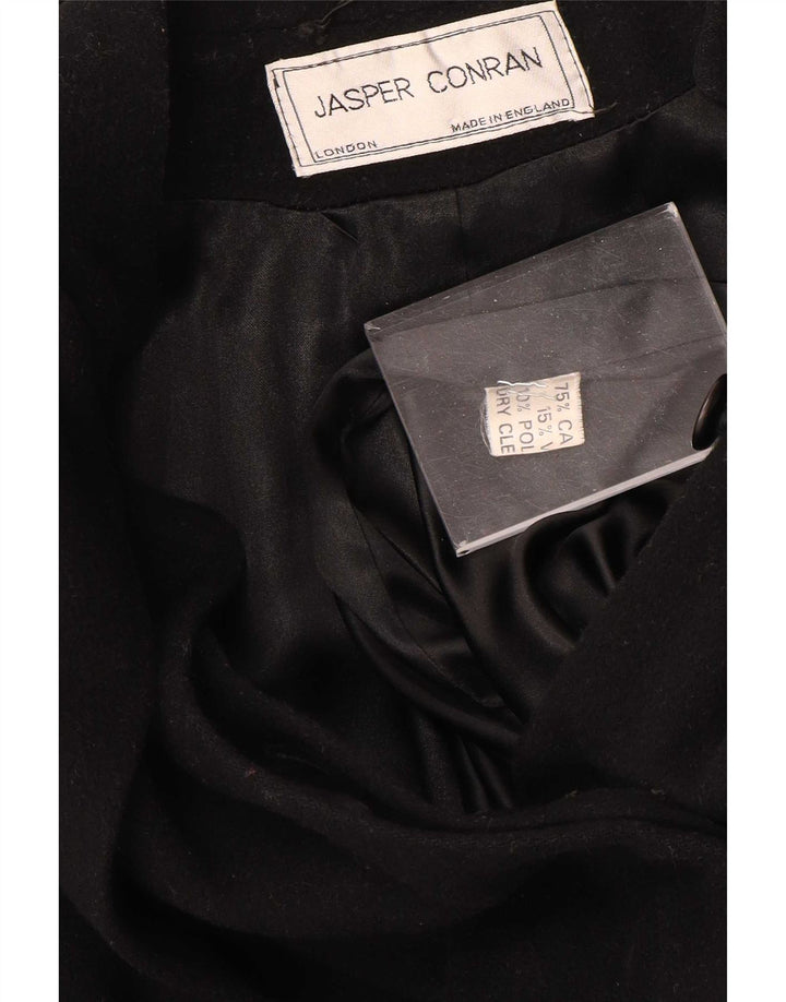 Jasper Conran pardesiu supradimensionat pentru femei UK 14 mare, negru, cașmir