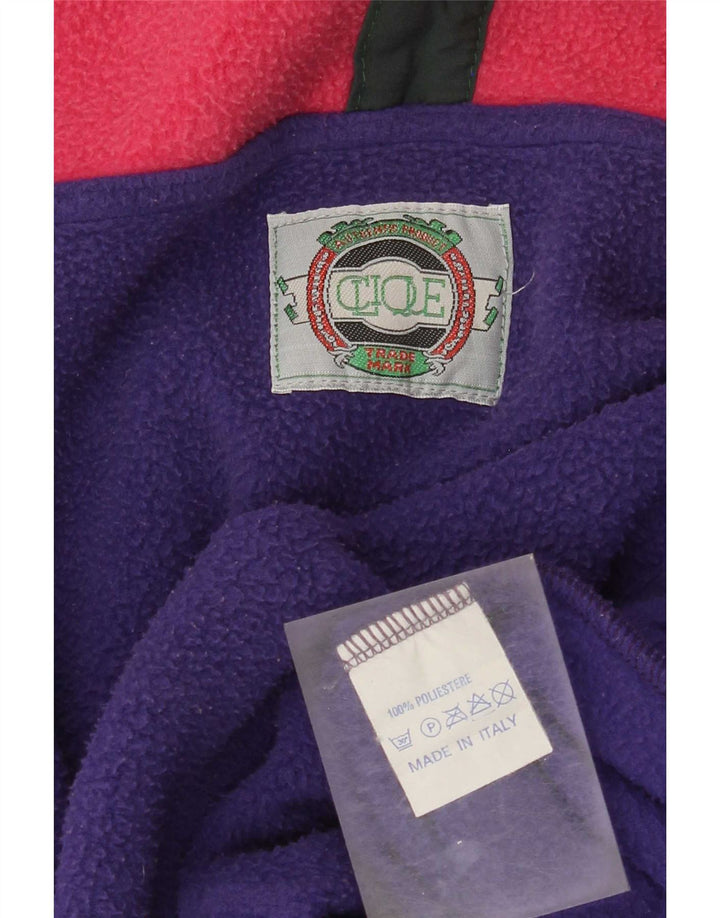 Pulover vintage pentru bărbați, cu gât cu nasturi, din lână, XL, mov, poliester color bloc