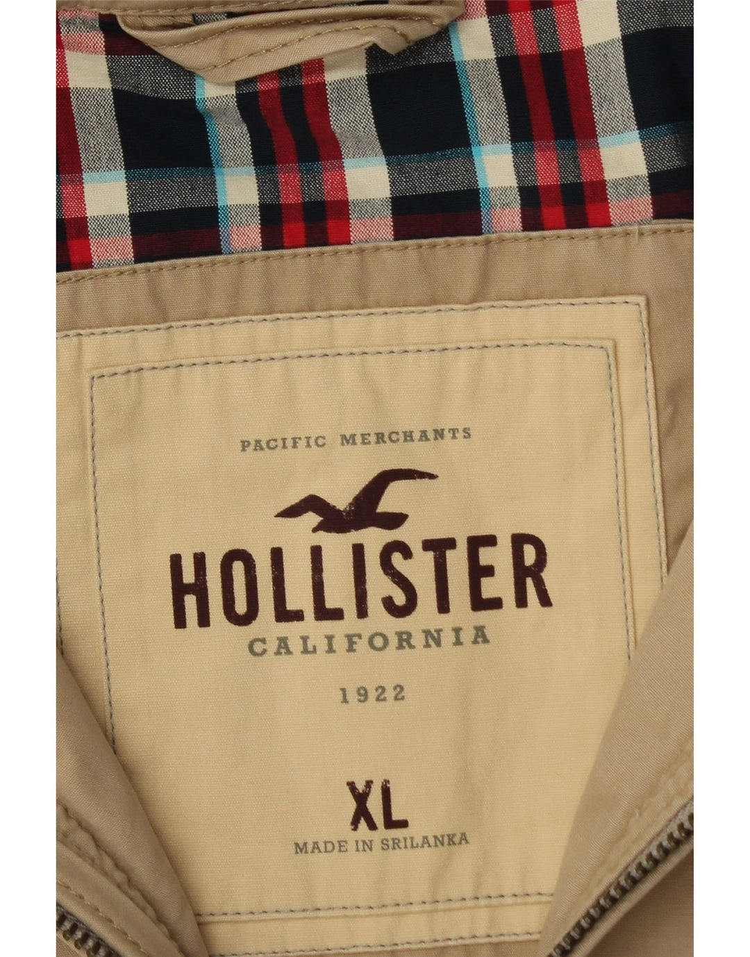 Bomber pentru bărbați HOLLISTER UK 42 XL, bumbac, bej