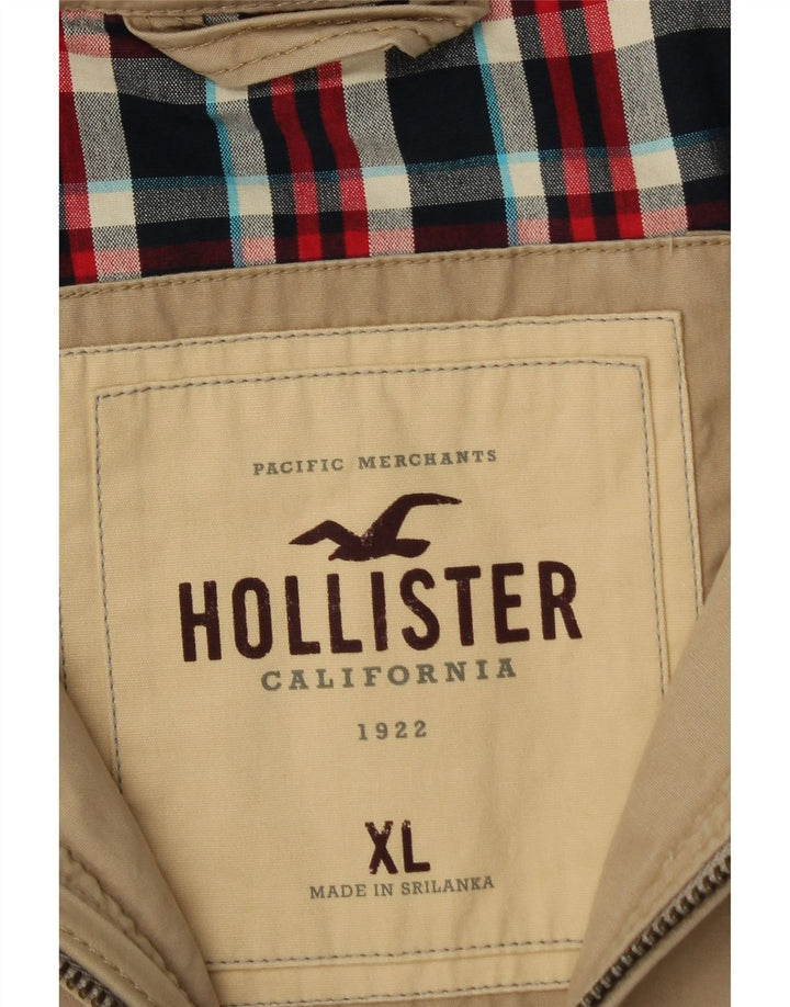 Bomber pentru bărbați HOLLISTER UK 42 XL, bumbac, bej