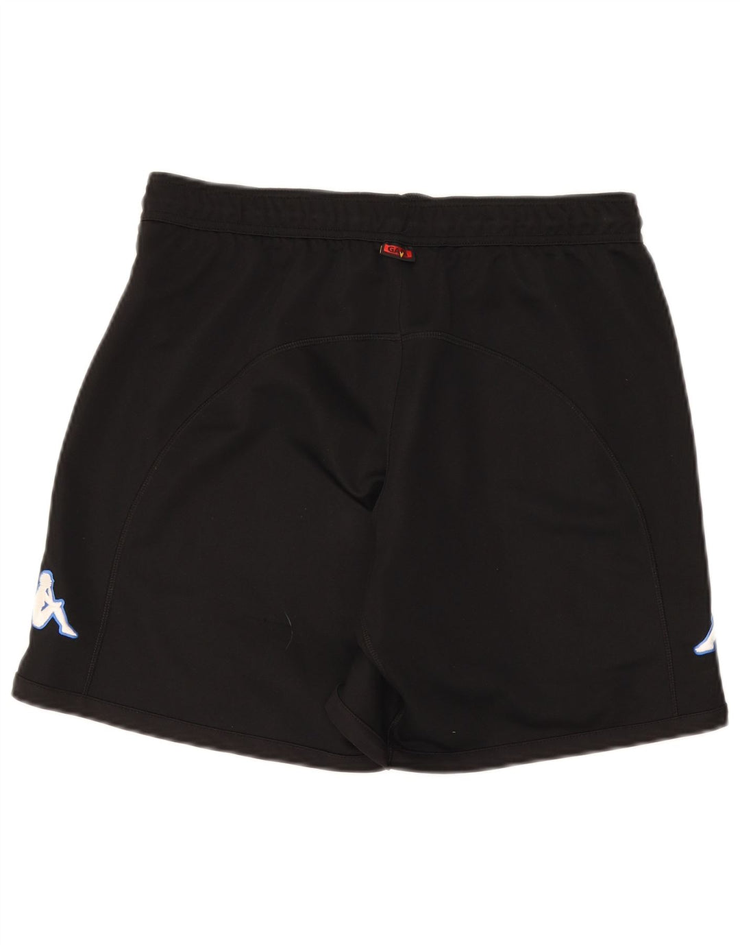 Pantaloni scurți sport grafic Kappa pentru bărbați, poliester mediu negru