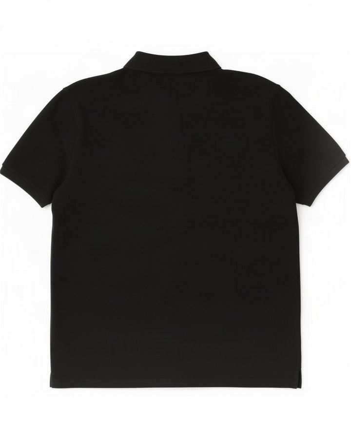 Tricou polo pentru bărbați Gant, bumbac negru mare