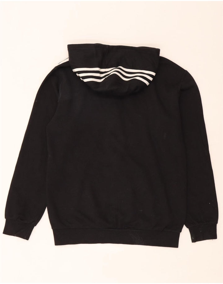 Pulover Adidas pentru bărbați, cu fermoar, bumbac, negru