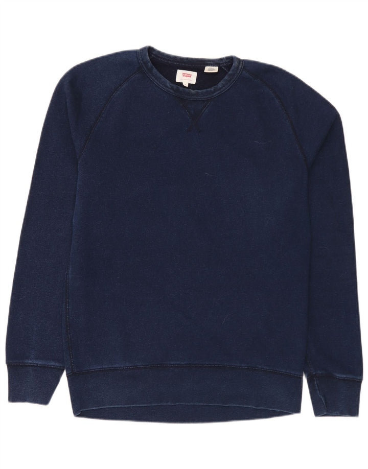 Pulover pentru bărbați Levi's Pulover mic din bumbac bleumarin