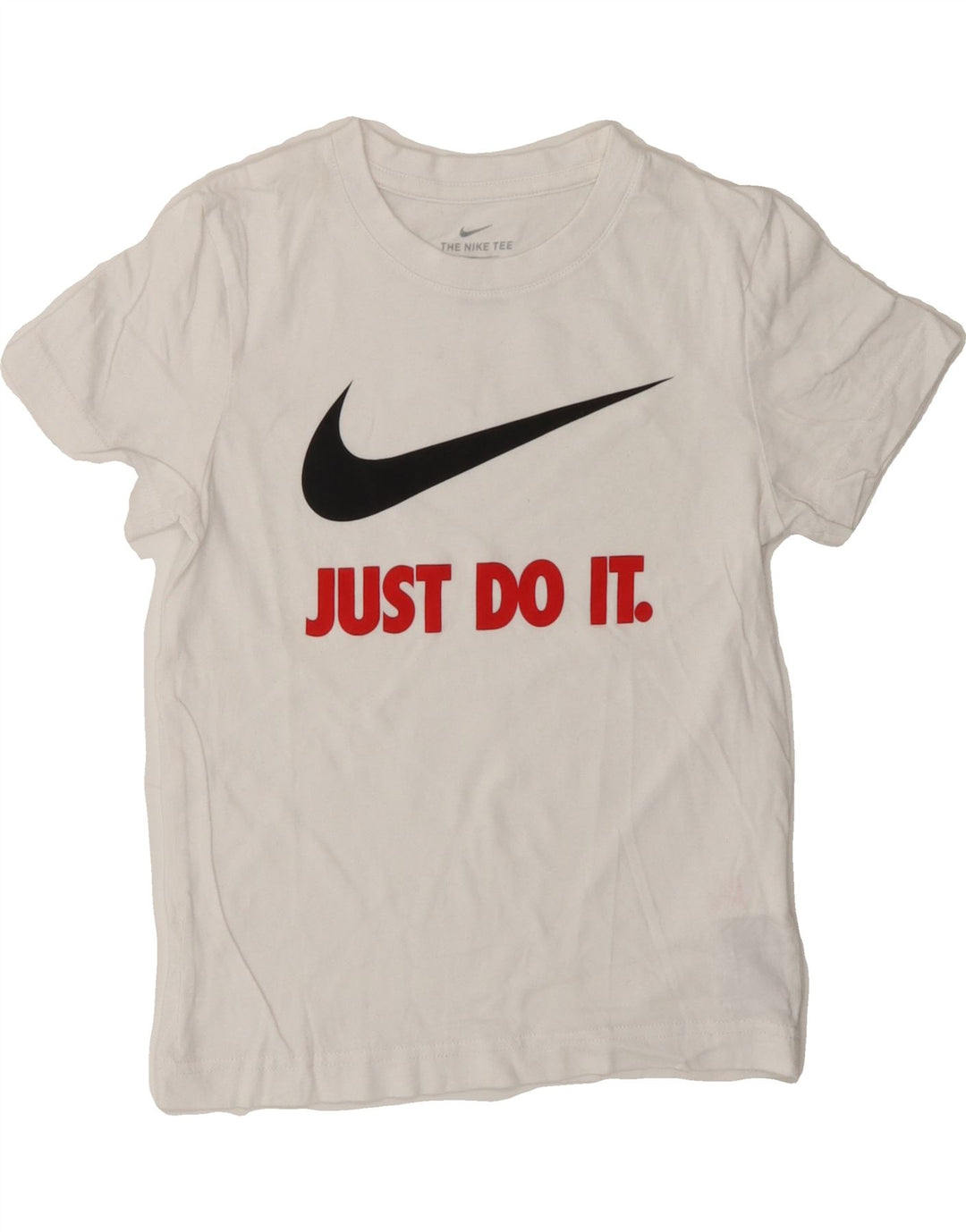 NIKE Boys Graphic T-Shirt Top 5-6 Years Medium  White Cotton Vintage Nike and Second-Hand Nike from Messina Hembry 