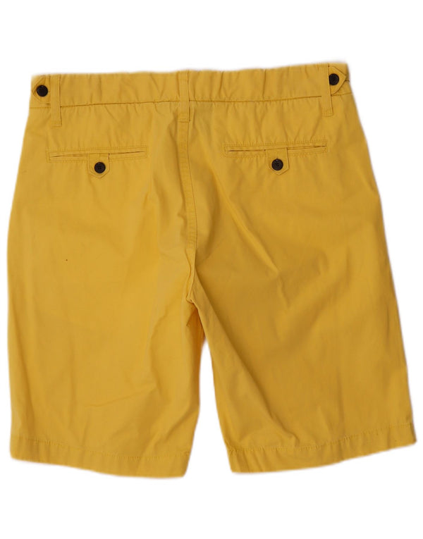 Pantaloni scurți chino vintage pentru bărbați mari W34 bumbac galben