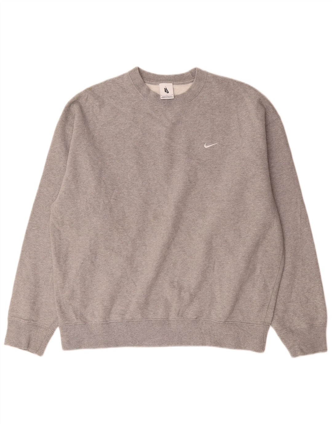 Hanorac pentru bărbați Nike Pulover mare, gri, bumbac