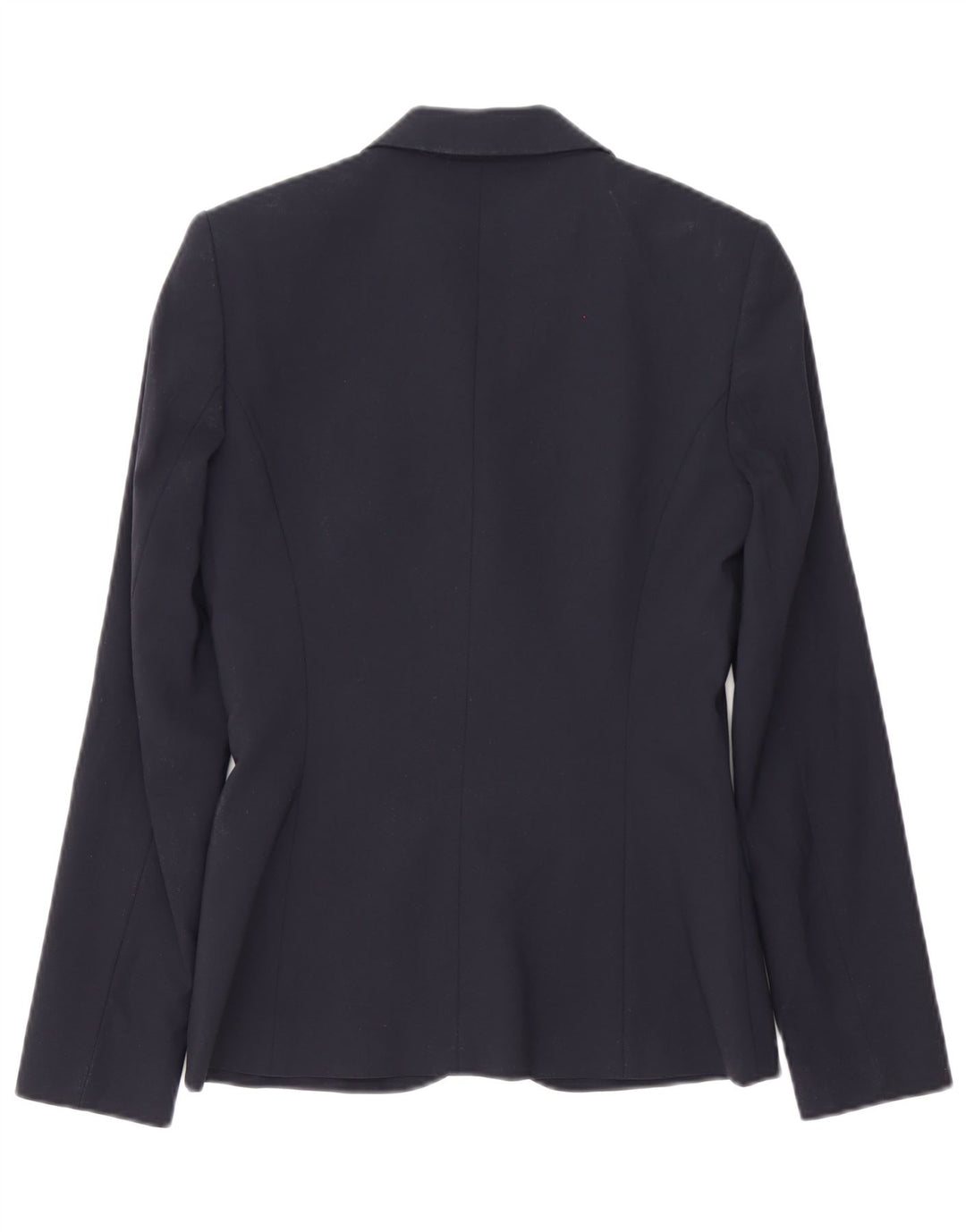 Jachetă Blazer pentru femei Hugo Boss cu 2 nasturi UK 6 XS Lână virgină bleumarin