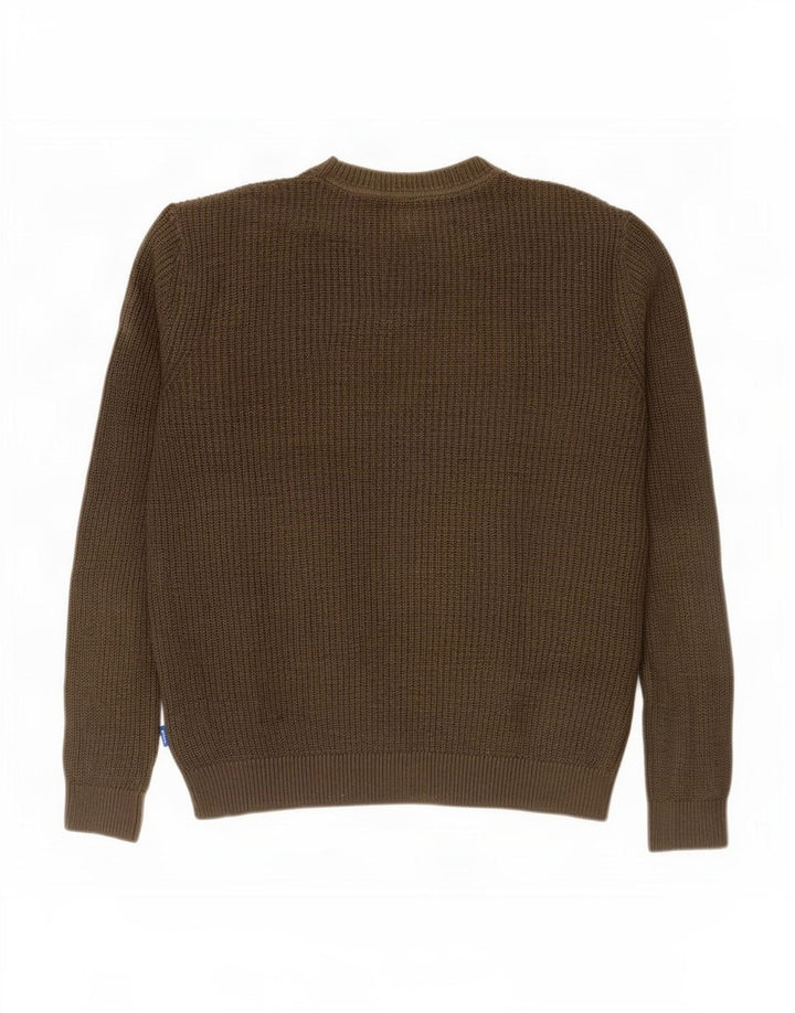Pulover Jack & Jones pentru bărbați cu decolteu rotund, mediu acrilic kaki