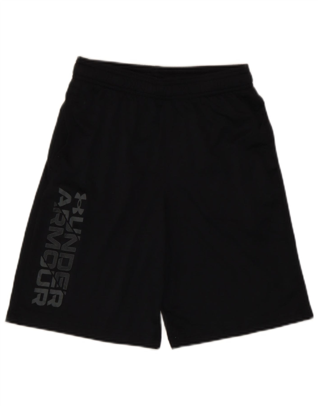 Pantaloni scurți sport grafic Under Armour pentru băieți 9-10 ani poliester negru mediu