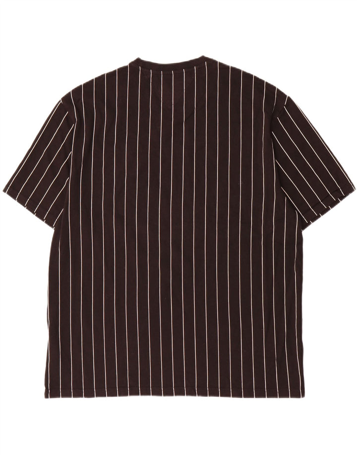 Tricou grafic Tommy Hilfiger pentru bărbați Top mediu din bumbac cu dungi negre