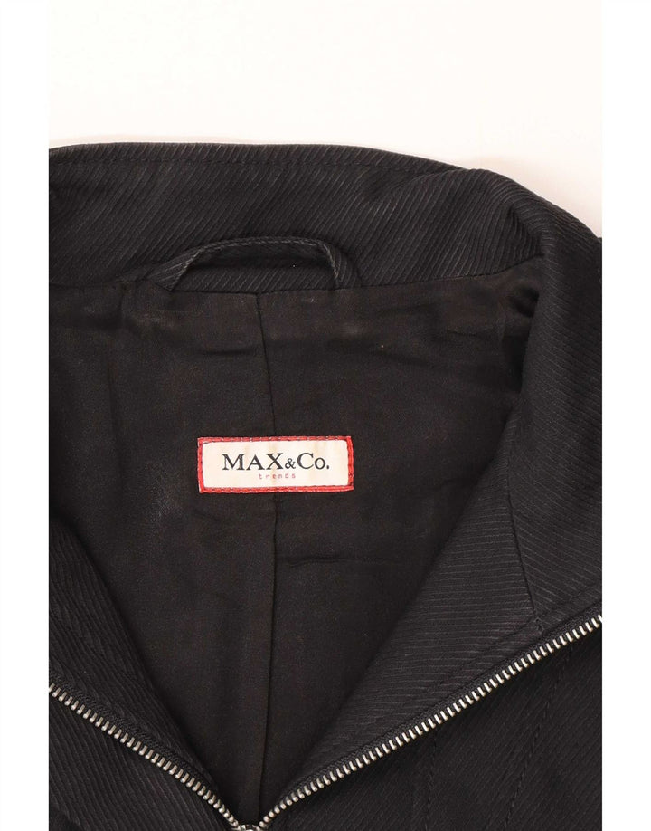 Blazer pentru femei Max & Co. UK 10 mic bumbac negru