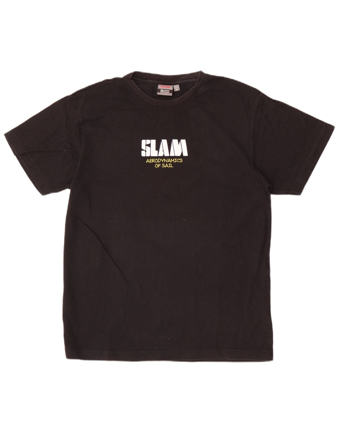 Tricou grafic Slam pentru bărbați Top mediu negru bumbac