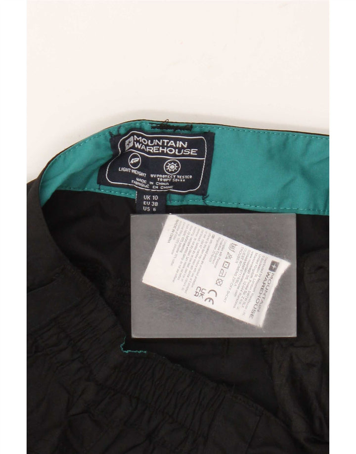 Mountain Warehouse Pantaloni scurti chino pentru femei UK 10 Small W28 Poliester negru