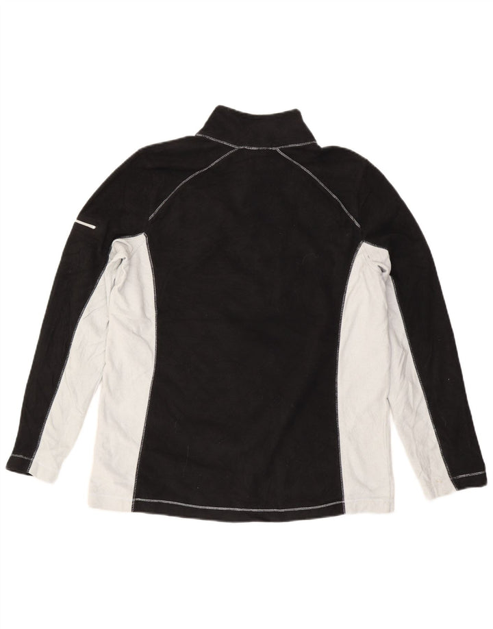 Pulover pentru bărbați Eddie Bauer, cu fermoar și gât, din lână, mare, negru, din poliester