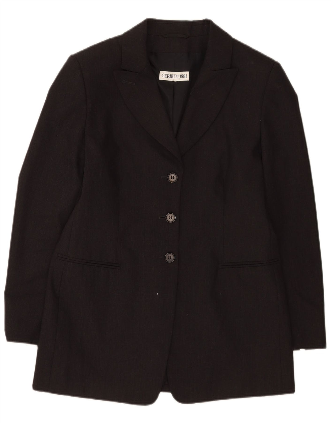 Jachetă pentru femei Cerruti 1881 cu paragate cu 3 nasturi, UK 14, gri mediu