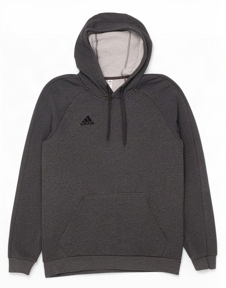 Pulover Adidas pentru bărbați, bumbac cu pete, gri mediu