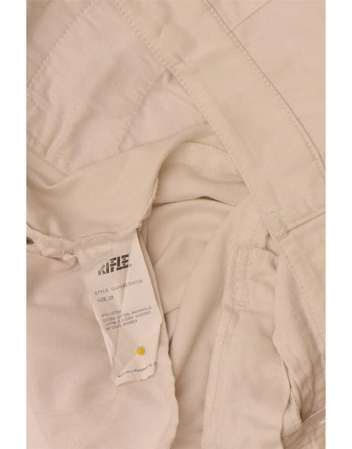 Pantaloni Capri Rifle Femei L28 L21 Bumbac Alb