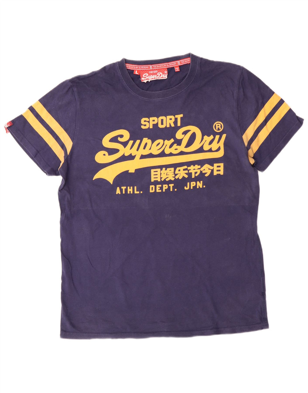 Tricou grafic pentru bărbați Superdry Top mare din bumbac bleumarin
