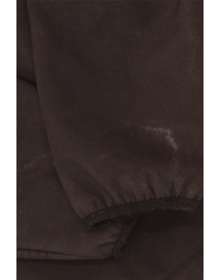 Pulover NAUTICA pentru bărbați, cu fermoar și gât, poliester mediu negru