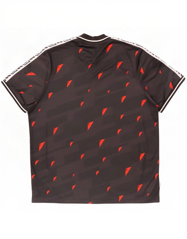 Tricou grafic pentru bărbați Umbro Top 2XL Poliester geometric negru